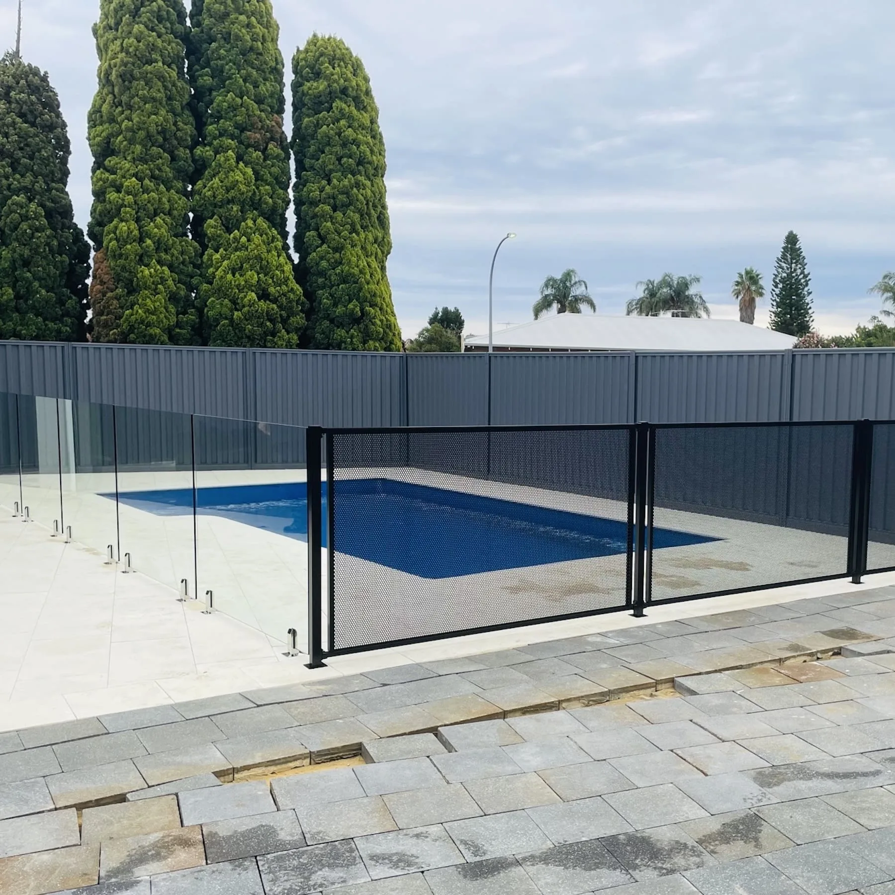 Balustrade fitted to a two-storey new build in Idalia